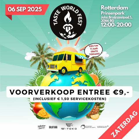 Taste World Fest - Zaterdag 6 september 2025 (1x Toegang)