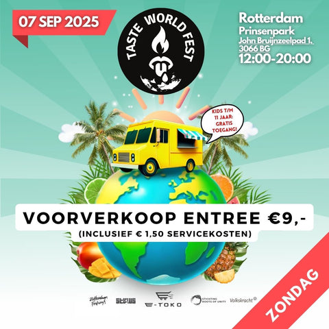 Taste World Fest - Zondag 7 september 2025 (1x Toegang)