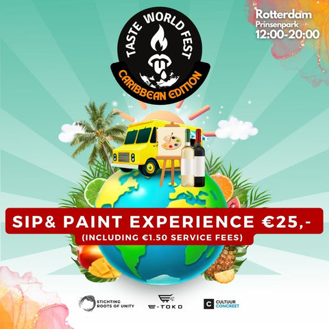 Taste World Fest - Sip & Paint - Zaterdag 31 mei 15:00 – 16:30 (exclusief entree)