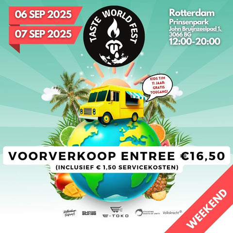 Taste World Fest - Weekend 6 en 7 september 2025 (1x Toegang)