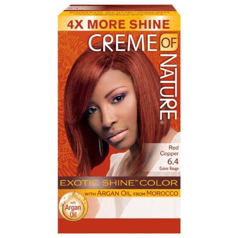 Creme of Nature Exotic Shine Color Red Copper 6.4 with Argan Oil from Morocco
