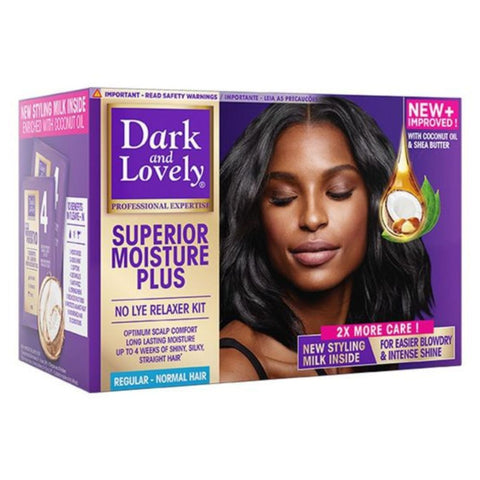 Dark and Lovely Superior Moisture Plus No Lye Relaxer Kit - Regular Normal Hair