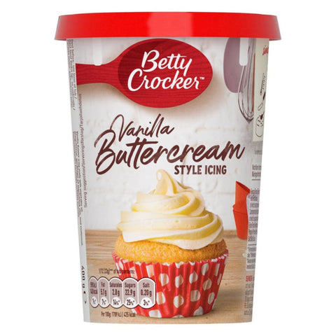 Betty Crocker Buttercream Icing 400g THT: 01-Aug-2023