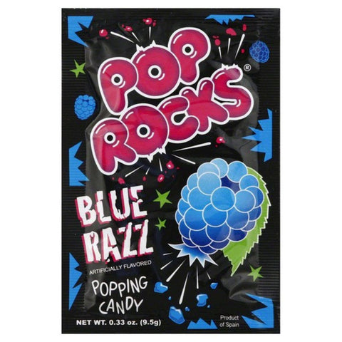 Pop Rocks Blue Razz Popping Candy 1 stuk 0.33oz (9.5g)