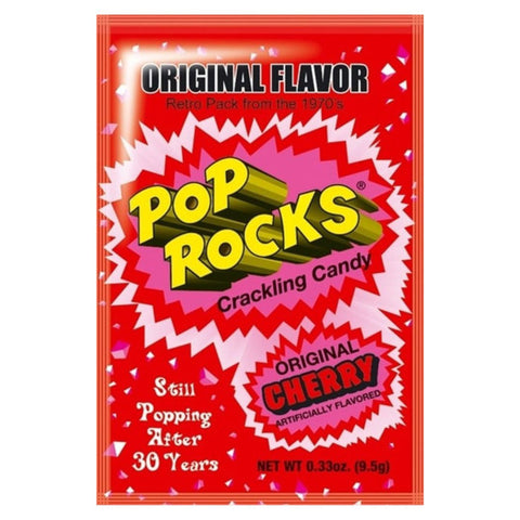 Pop Rocks Cherry Crackling Candy 1 stuk 0.33oz (9.5g)