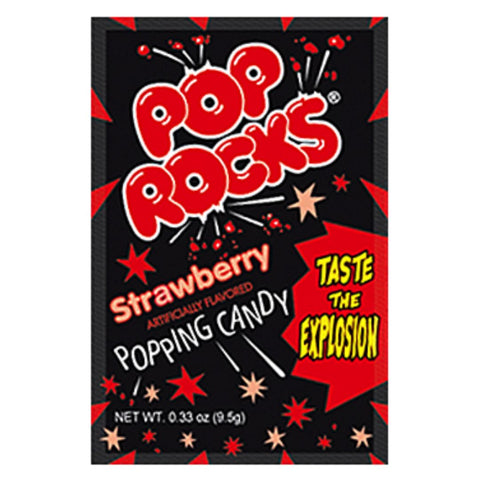 Pop Rocks Strawberry Popping Candy 1 stuk 0.33oz (9.5g)