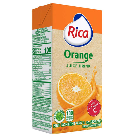 Rica Orange Juice Drink (Sinaasappel) 6.78oz (200ml)