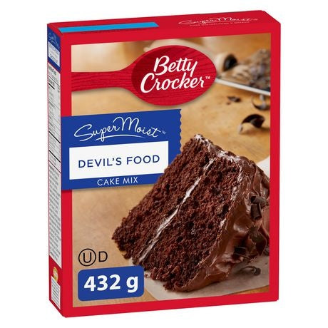 Betty Crocker Super Moist Devil's Food Chocolate Cake Mix 432g THT: 14-Aug-2023