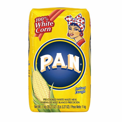 Harina PAN White Mais Flour 35.27oz (1kg)