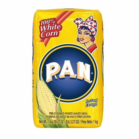 Harina PAN White Mais Flour 35.27oz (1kg) THT: 14-12-2023