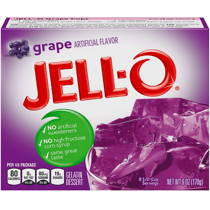 Jell-O Grape Gelatin 3oz (85g) THT: 17-04-2025
