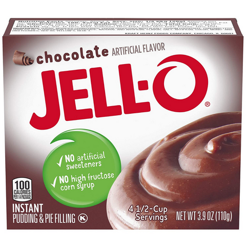 Jell-O Chocolate Pudding Instant 3.9oz (110g) 09-03-2025