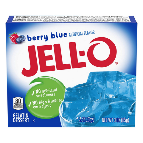Jell-O Berry Blue Gelatin 85g