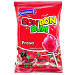 Colombina Bon Bon Bum Strawberry 24st. Lollipops 408g