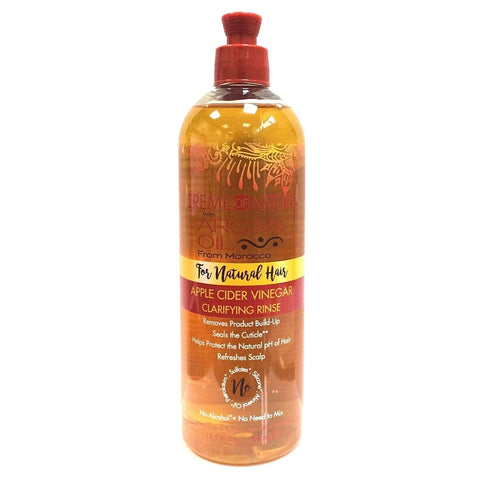 Creme of Nature Argan Oil Natural Hair Apple Cider Vinegar Clarifying Rinse 15.5oz (460ml)