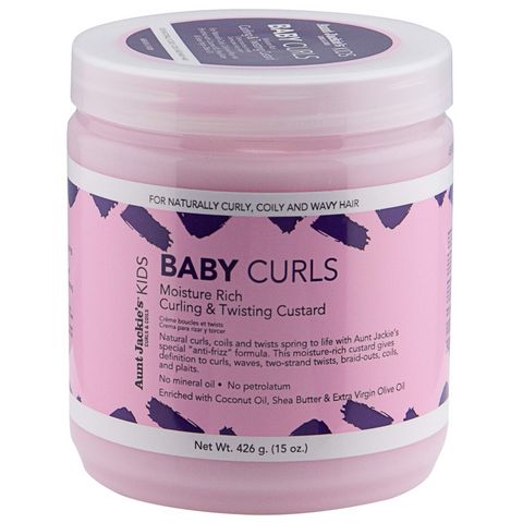Aunt Jackie's Kids Baby Curls Moisture Rich Curling & Twisting Custard 15oz (426g)