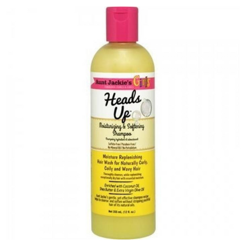 Aunt Jackie's Kids Heads Up Moisturizing & Softening Shampoo 12oz (355ml)