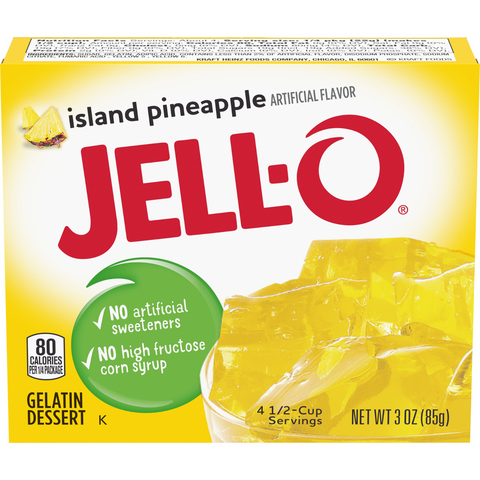 Jell-O Island Pineapple Gelatin 3oz (85g)