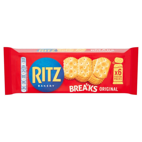 Ritz Original Breaks 6Pk 190g THT: 31-Aug-2023