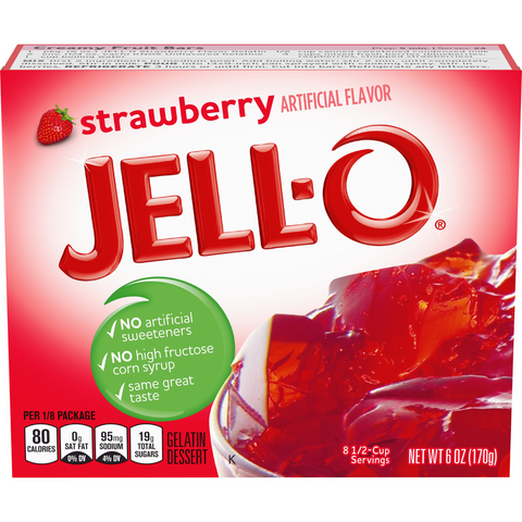 Jell-O Strawberry Gelatin 3oz (85g)
