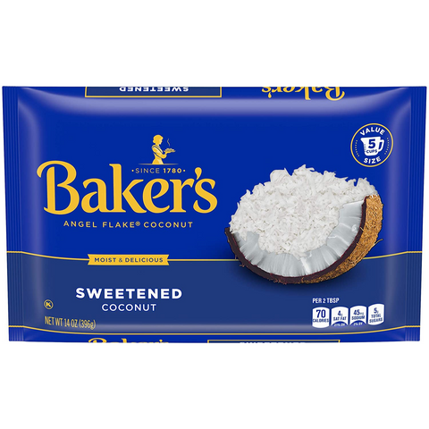 Bakers Angel Flake Coconut 7oz (198g)