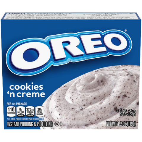 Jell-O Oreo Cookies N Creme Pudding 4.2oz (119g) THT: 22-04-2025