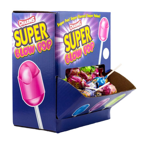 Charms Pop Super Blow Pop 1.125oz (23g) 5 stuks