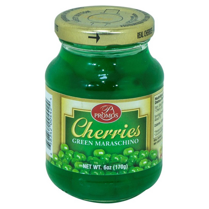 Promos Groen Cherries Maraschino 6oz (170g)